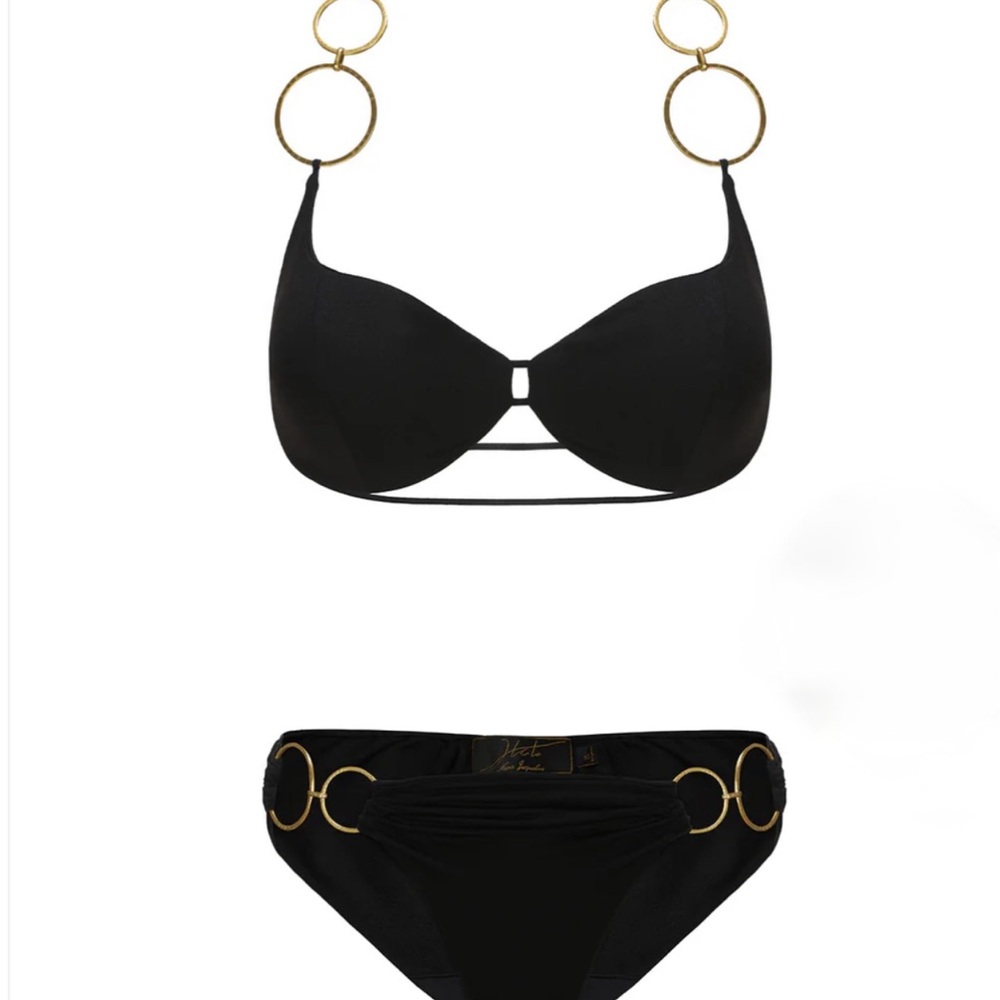 Nana Jacqueline Black Amari Swim Bikini sz XS/S